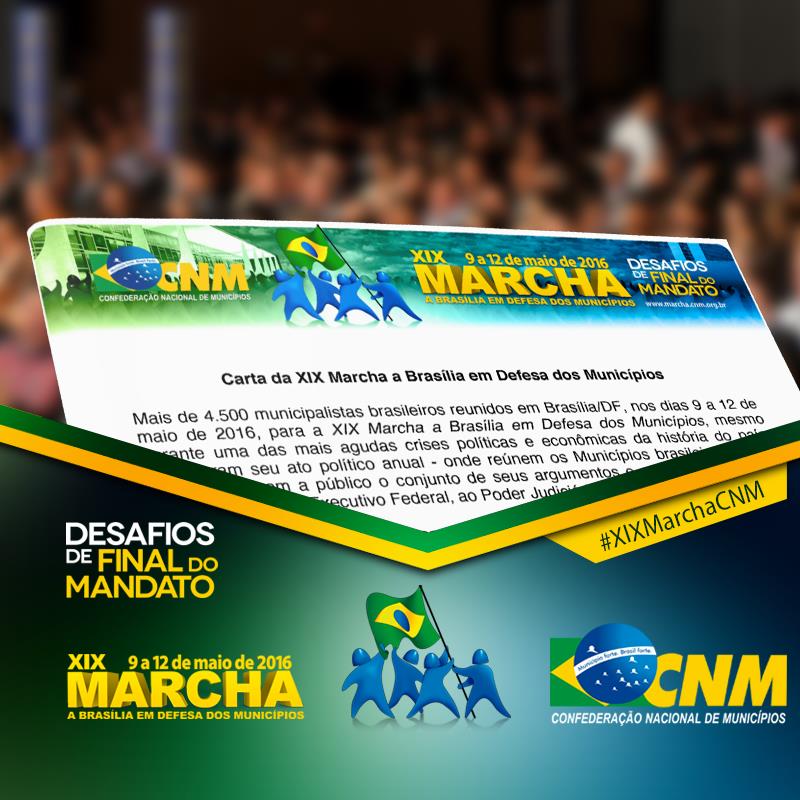 Read more about the article Leitura e aprovação da Carta encerra a décima nona edição da Marcha em Defesa dos Municípios