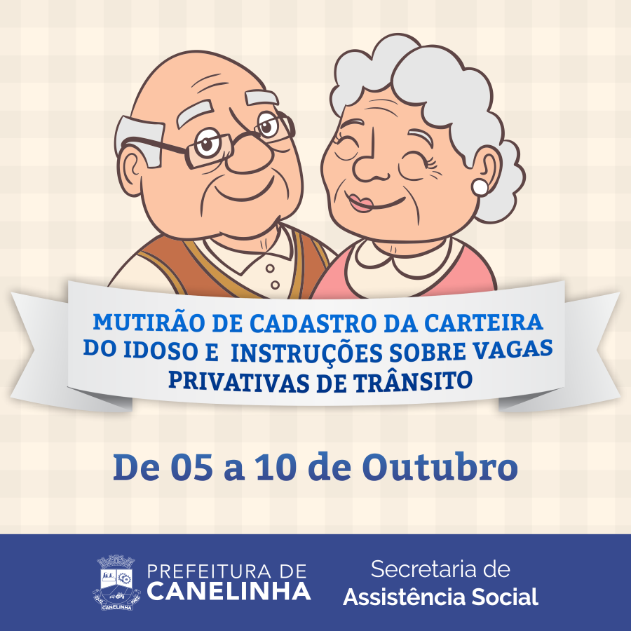 Read more about the article Assistência Social realiza mutirão de cadastro da carteira do idoso e instrução sobre as vagas privativas