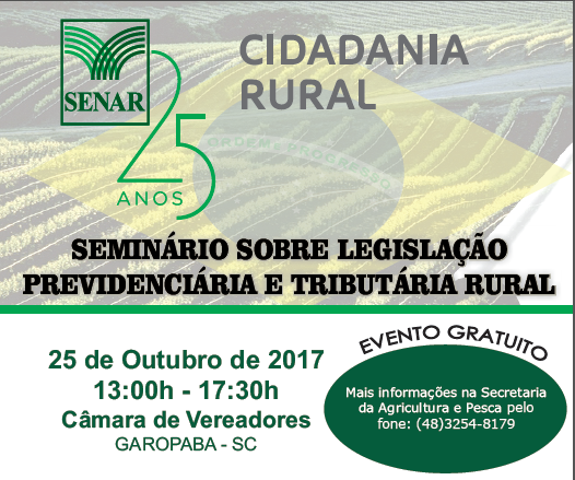 You are currently viewing Seminário orienta sobre legislação previdenciária e tributária rural