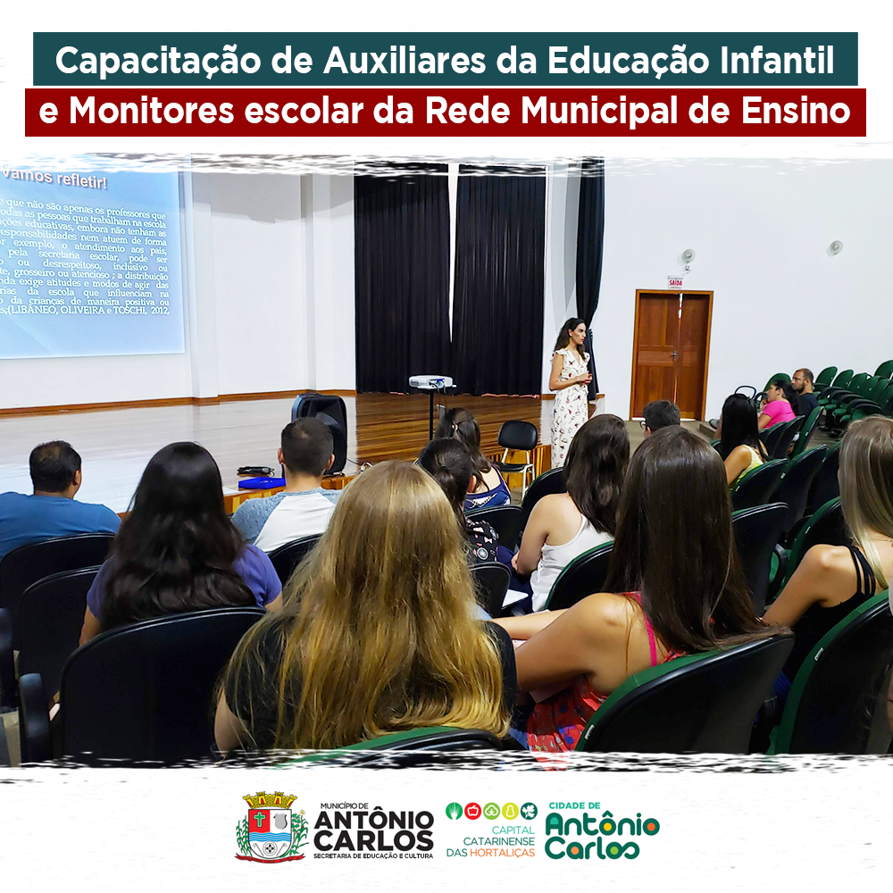 Read more about the article Auxiliares da Educação Infantil e Monitores escolar da Rede Municipal de Ensino passam por capacitação