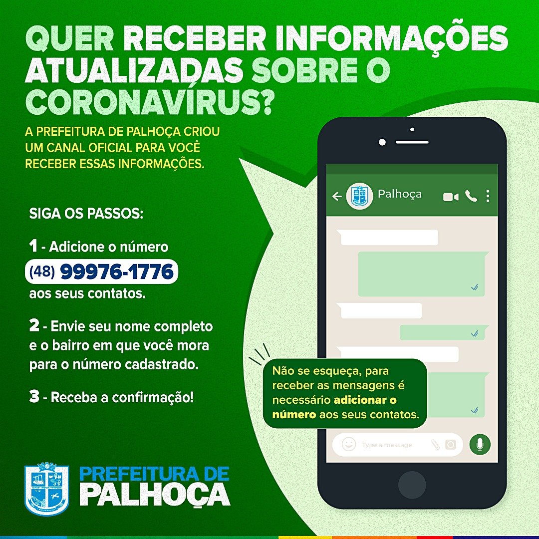 Read more about the article Covid-19: Prefeitura divulga informações à população pelo WhatsApp