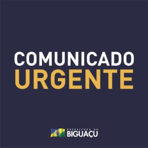 Read more about the article COMUNICADO OFICIAL: Biguaçu registra o primeiro caso de Coronavírus