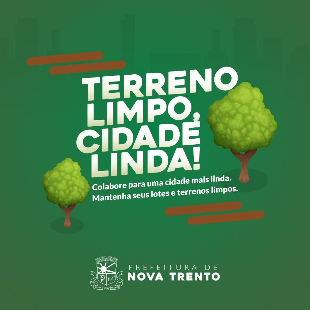 Read more about the article Prefeitura de Nova Trento segue com a campanha “Terreno limpo, cidade linda!”