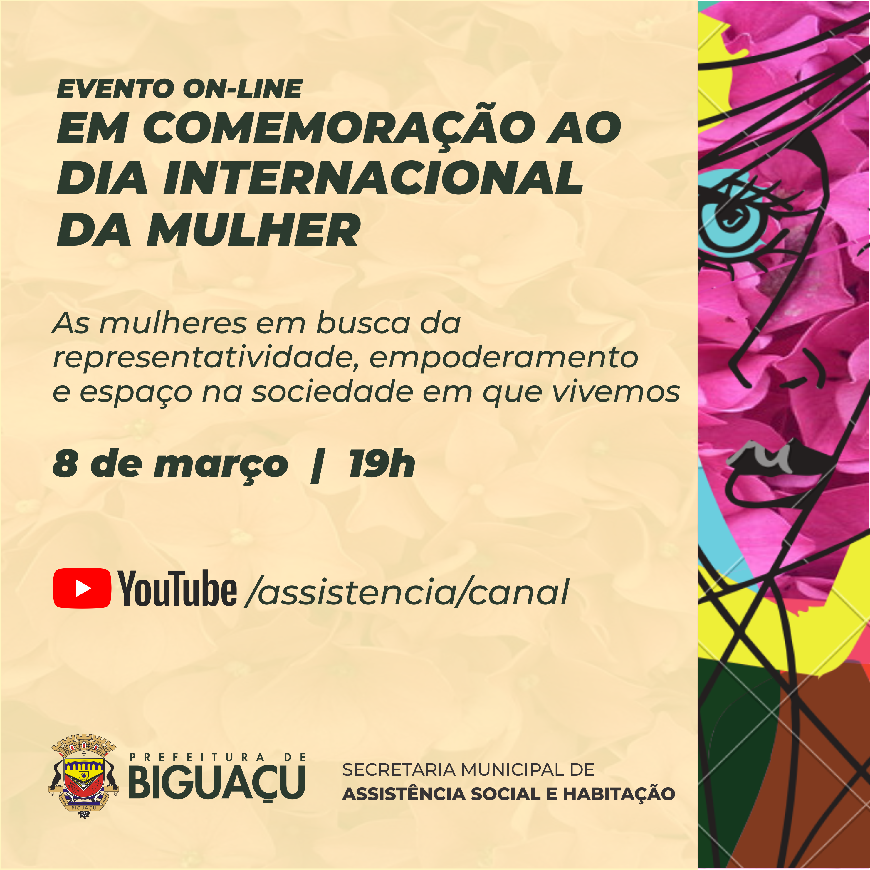 Read more about the article Dia Internacional da Mulher é comemorado com evento on-line em Biguaçu