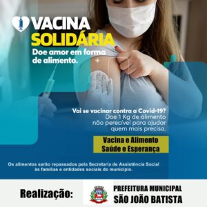 Read more about the article São João Batista lança campanha Vacina Solidária