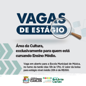 Read more about the article Vaga de estágio para quem está cursando Ensino Médio