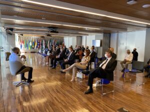 Read more about the article Comitiva da grande Florianópolis participa de reuniões na sede da CNM