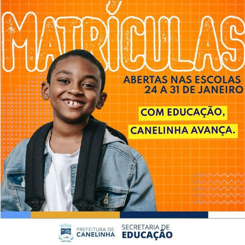 Read more about the article Secretaria de Educação de Canelinha reabre o período de Matrículas escolares para 2022