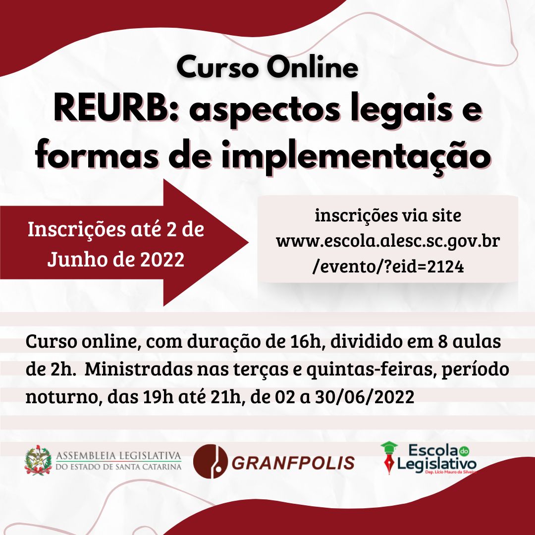 Read more about the article Granfpolis e Alesc promovem curso online sobre Reurb