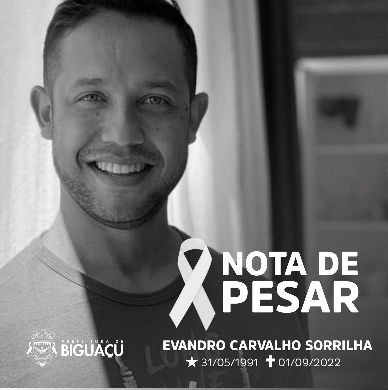 You are currently viewing Nota de Pesar – Evandro Carvalho Sorrilha