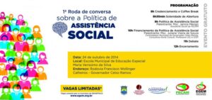 Read more about the article Será em Governador Celso Ramos a 1ª Roda de Conversa sobre a Política de Assistência Social