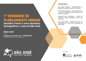 Read more about the article 1º Seminário de Planejamento Urbano debate os desafios frente à nova dinâmica demográfica da região metropolitana da Grande Florianópolis